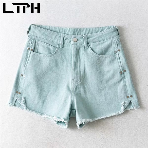 vintage rivet denim shorts women candy color burrs chic wide leg pants high waist do old casual woman jeans summer 210427, White;black
vintage rivet denim shorts women candy color burrs chic wide leg pants high waist do old casual woman jeans summer 210427, White;black