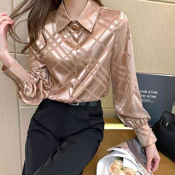 autumn korean style chiffon womens shirt turn down collar long sleeve satin elegant temperament ladies clothing, White
autumn korean style chiffon womens shirt turn down collar long sleeve satin elegant temperament ladies clothing, White