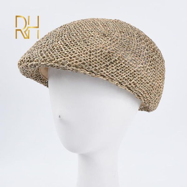sboy summer straw hats men women beret adjustable breathable hollow handmade seagrass peaked rh wide brim, Blue;gray
sboy summer straw hats men women beret adjustable breathable hollow handmade seagrass peaked rh wide brim, Blue;gray