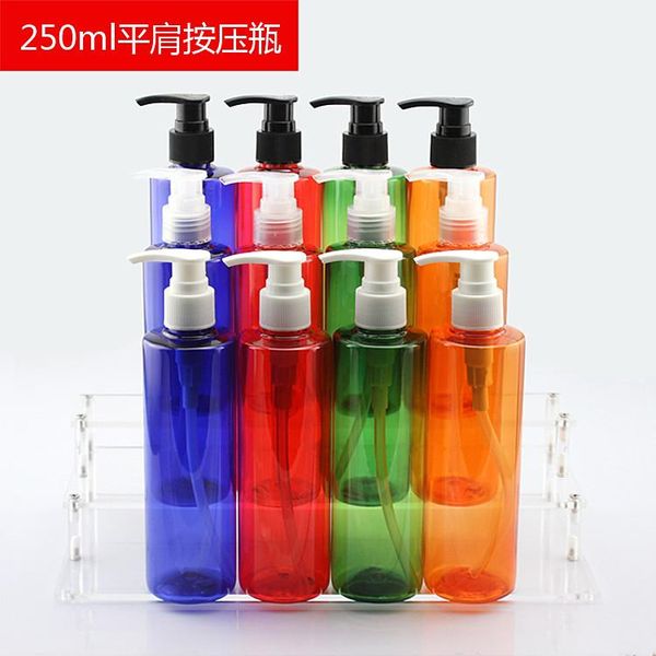 250ml screw pump flat shoulder bottle cosmetics shampoo sample trial 10pcs/lot storage bottles & jars
250ml screw pump flat shoulder bottle cosmetics shampoo sample trial 10pcs/lot storage bottles & jars