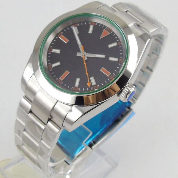 wristwatches 36mm tandorio miyota 8215 movement men's watch black dial sapphire glass date steel bracelet, Slivery;brown
wristwatches 36mm tandorio miyota 8215 movement men's watch black dial sapphire glass date steel bracelet, Slivery;brown