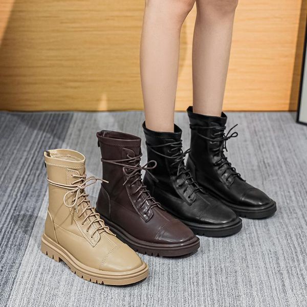 boots lace up winter lady women shoes autumn boots-women luxury designer round toe 2021 rock rubber fashion lolita med mid calf, Black
boots lace up winter lady women shoes autumn boots-women luxury designer round toe 2021 rock rubber fashion lolita med mid calf, Black