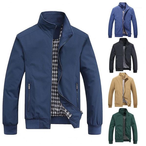 men's jackets autumn winter pockets zipper coat comfy men jacket stand collar for working, Black;brown
men's jackets autumn winter pockets zipper coat comfy men jacket stand collar for working, Black;brown