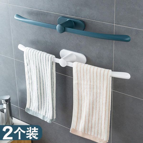 hooks & rails towel rack bathroom non-marking storage shelf non-perforated plastic creative single rod bath hanging
hooks & rails towel rack bathroom non-marking storage shelf non-perforated plastic creative single rod bath hanging