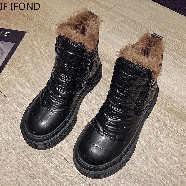 boots if ifond women winter snow flat zipper plush warm shoes for woman 2021 pu leather waterproof high platform mujer, Black
boots if ifond women winter snow flat zipper plush warm shoes for woman 2021 pu leather waterproof high platform mujer, Black