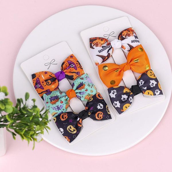 hair accessories western style sweet halloween clips bow cartoon cute children's three-piece printed, Slivery;white
hair accessories western style sweet halloween clips bow cartoon cute children's three-piece printed, Slivery;white