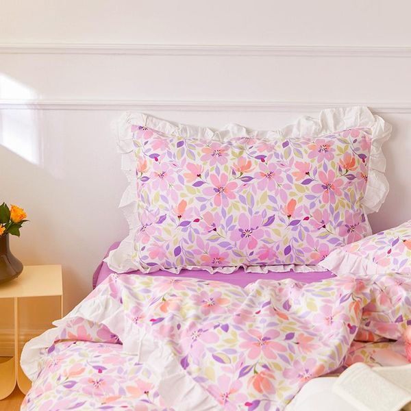 pillow case cilected ins 100% cotton lotus leaf lace pillowcase princess style purple floral print cushion cover home decoration 2pcs
pillow case cilected ins 100% cotton lotus leaf lace pillowcase princess style purple floral print cushion cover home decoration 2pcs
