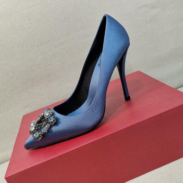dress shoes 2021 diamond square button high heels women's thin heel shallow mouth pointed single satin temperament, Black
dress shoes 2021 diamond square button high heels women's thin heel shallow mouth pointed single satin temperament, Black