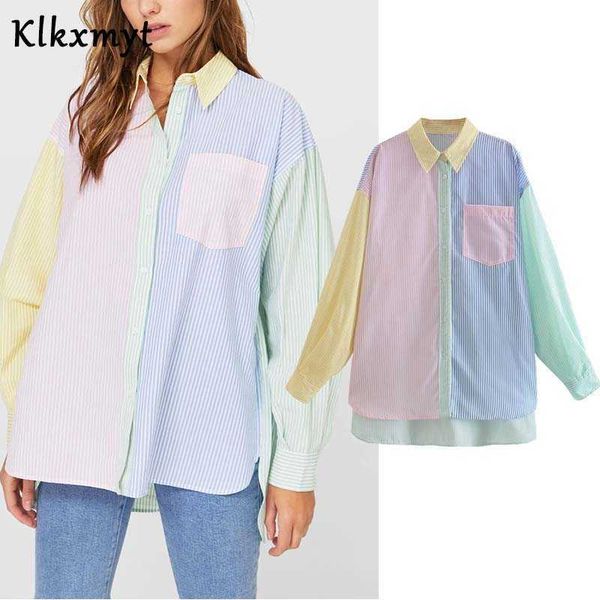 klkxmyt za shirts women fashion patchwork striped loose blouses vintage long sleeve pockets female blusas chic 210527, White
klkxmyt za shirts women fashion patchwork striped loose blouses vintage long sleeve pockets female blusas chic 210527, White