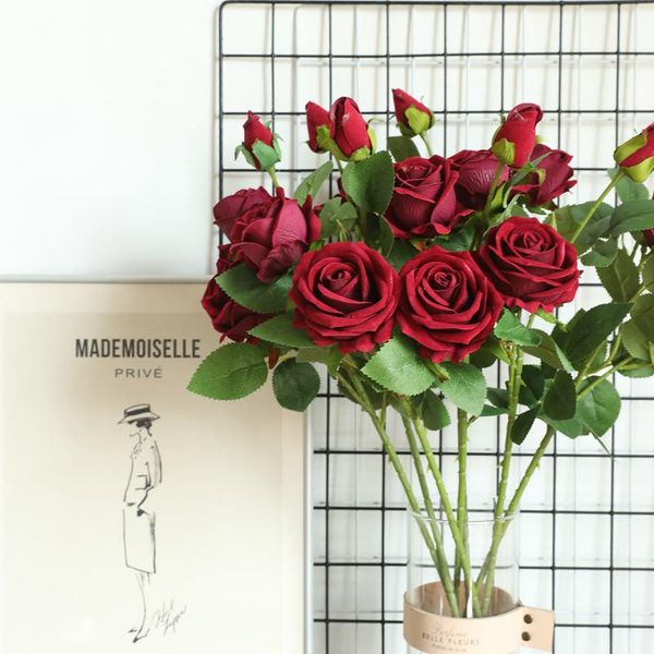 3heads flannel pearl rose artificial flower home decoration wedding peonies flowers silk bouquet bud decorative & wreaths
3heads flannel pearl rose artificial flower home decoration wedding peonies flowers silk bouquet bud decorative & wreaths