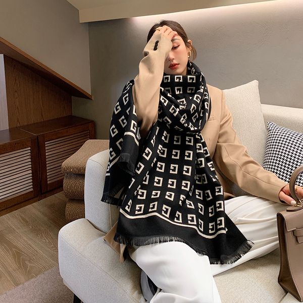 shawls korean style all-match scarf women s autumn winter letters european and american fashionable warm big brand cashmere-, Blue;gray
shawls korean style all-match scarf women s autumn winter letters european and american fashionable warm big brand cashmere-, Blue;gray