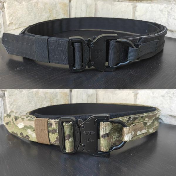 waist support tactical molle belt military multicam army battle hunting double layer shooting fighter belts hard duty equipment, Black;gray
waist support tactical molle belt military multicam army battle hunting double layer shooting fighter belts hard duty equipment, Black;gray