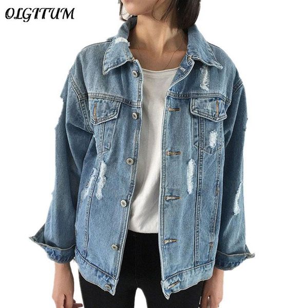 women's jackets 2021 jacket light blue letter patch ripped pockets single breasted denim coat women casual summer wear, Black;brown
women's jackets 2021 jacket light blue letter patch ripped pockets single breasted denim coat women casual summer wear, Black;brown