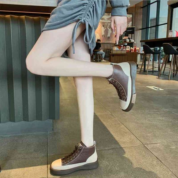 dress shoes novo estilo de couro alta-superior sapatos femininos confortáveis sola macia retro tornozelo botas cor correspondência 0miz, Black
dress shoes novo estilo de couro alta-superior sapatos femininos confortáveis sola macia retro tornozelo botas cor correspondência 0miz, Black