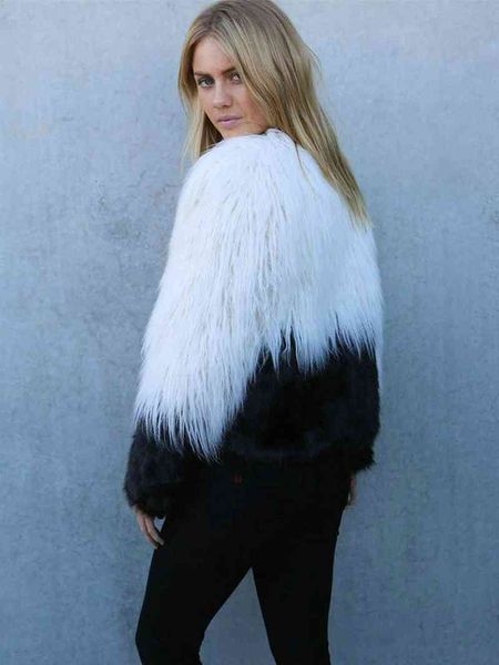 women's jackets chic warm faux fur coat women ffy long sleeve female outerwear black autumn winter short jacket hairy overcoat, Black;brown
women's jackets chic warm faux fur coat women ffy long sleeve female outerwear black autumn winter short jacket hairy overcoat, Black;brown