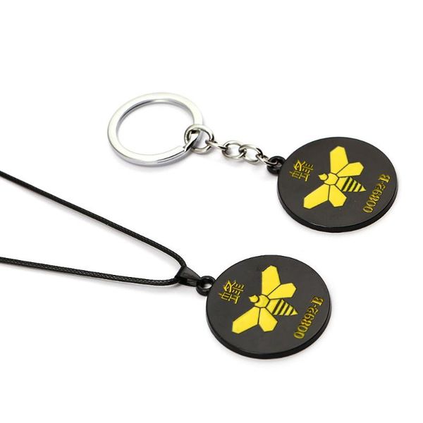 keychains breaking bad jewelry keychain leather chain necklace round pendants chemistry bee keyring for men choker accessory, Silver
keychains breaking bad jewelry keychain leather chain necklace round pendants chemistry bee keyring for men choker accessory, Silver