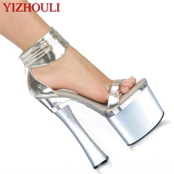 elegant ankle strap with fashion comfortable thick heel sandals 18cm high-heeled shoes 7 inch platforms wedding, Black
elegant ankle strap with fashion comfortable thick heel sandals 18cm high-heeled shoes 7 inch platforms wedding, Black