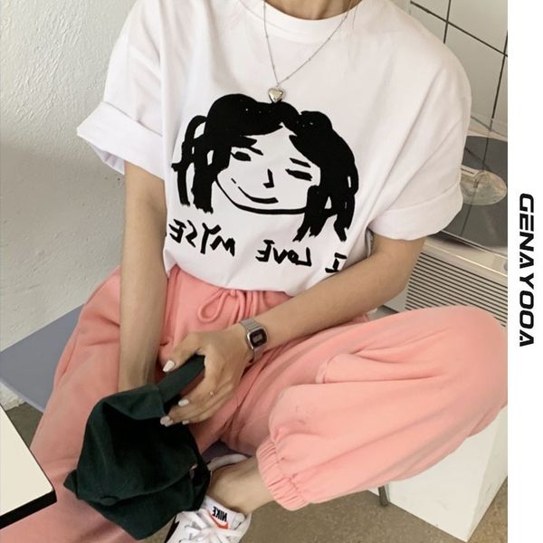 genayooa streetwear t women clothes korean style harajuku short sleeve print women's t-shirt summer tee shirt femme 210417, White
genayooa streetwear t women clothes korean style harajuku short sleeve print women's t-shirt summer tee shirt femme 210417, White