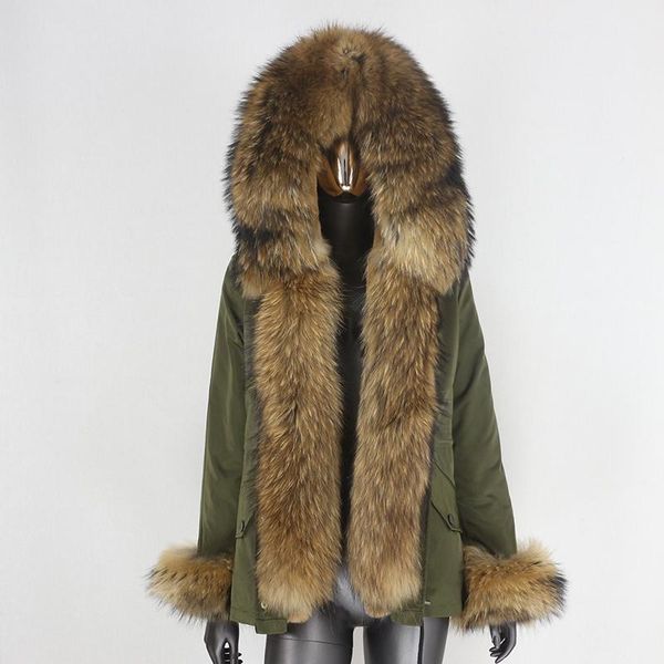 women's fur & faux 2021 brand waterproof short parka winter jacket women real natural raccoon collar hood coat thick warm detachable, Black
women's fur & faux 2021 brand waterproof short parka winter jacket women real natural raccoon collar hood coat thick warm detachable, Black