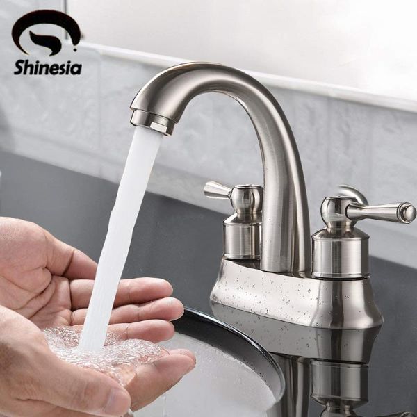 bathroom sink faucets brushed nickle solid brass basin faucet vanity mixer tap deck mounted and cold water dual handle
bathroom sink faucets brushed nickle solid brass basin faucet vanity mixer tap deck mounted and cold water dual handle