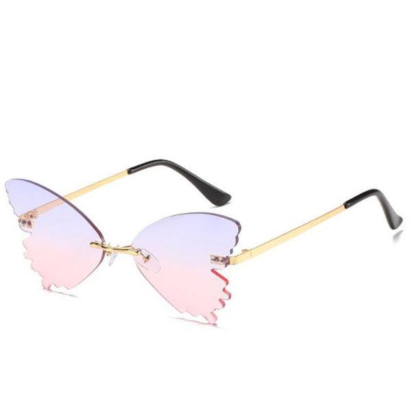 ggovo brand fashion trend uv400 protection butterfly shape sunglasses ins eyewear women rimless sun glasses, White;black
ggovo brand fashion trend uv400 protection butterfly shape sunglasses ins eyewear women rimless sun glasses, White;black