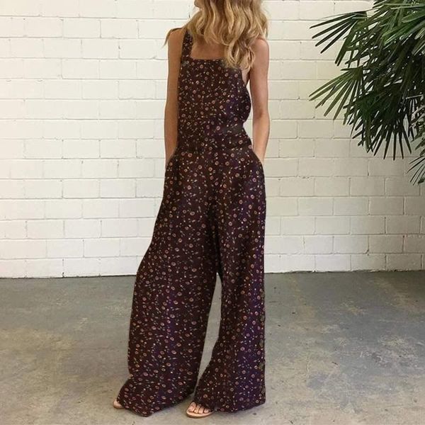 women's jumpsuits & rompers casual loose overalls stylish women pantalon 2021 vonda floral printed retro sleeveless suspenders s-5xl, Black;white
women's jumpsuits & rompers casual loose overalls stylish women pantalon 2021 vonda floral printed retro sleeveless suspenders s-5xl, Black;white