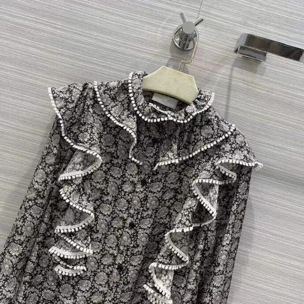 women's blouses & shirts kl05612 fashion 2021 runway luxury european design party style clothing, White
women's blouses & shirts kl05612 fashion 2021 runway luxury european design party style clothing, White
