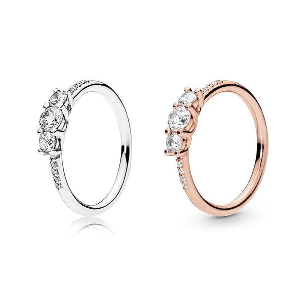 cluster rings authentic 925 sterling silver fairytale sparkling with crystal for women party gift original diy jewelry, Golden;silver 
cluster rings authentic 925 sterling silver fairytale sparkling with crystal for women party gift original diy jewelry, Golden;silver