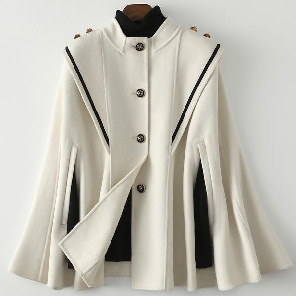 women's wool & blends spring solid color commuter single breasted double-sided bat woolen coat black loose jacket medium length
women's wool & blends spring solid color commuter single breasted double-sided bat woolen coat black loose jacket medium length
