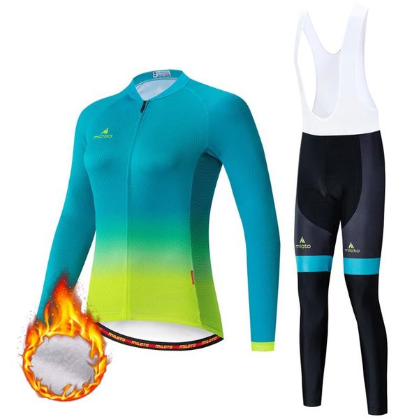 racing sets miloto women winter thermal fleece long cycling jersey set ropa roupa de ciclismo invierno mtb bicycle clothing bike bib pants, Black;blue
racing sets miloto women winter thermal fleece long cycling jersey set ropa roupa de ciclismo invierno mtb bicycle clothing bike bib pants, Black;blue