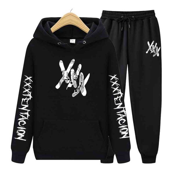 men's hoodies & sweatshirts autumn winter men's xxxtentacion hoodie suit pullover + pants 2-piece warm sportswear ropa hombre casu, Black
men's hoodies & sweatshirts autumn winter men's xxxtentacion hoodie suit pullover + pants 2-piece warm sportswear ropa hombre casu, Black