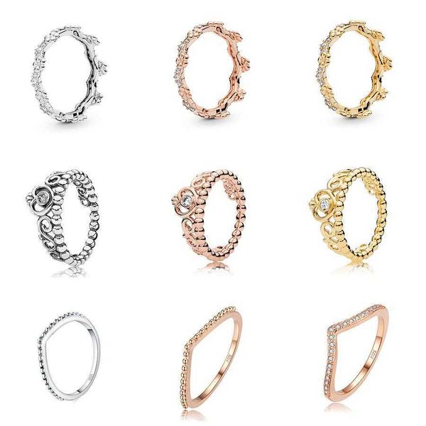 women 925 sterling silver rings 3 color crown diy clear crystal finger ring for wedding party jewelry, Slivery;golden
women 925 sterling silver rings 3 color crown diy clear crystal finger ring for wedding party jewelry, Slivery;golden