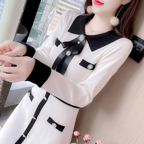 casual dresses french knitting dress children outfit in the spring and autumn of 2021 small temperament is little wind, Black;gray
casual dresses french knitting dress children outfit in the spring and autumn of 2021 small temperament is little wind, Black;gray