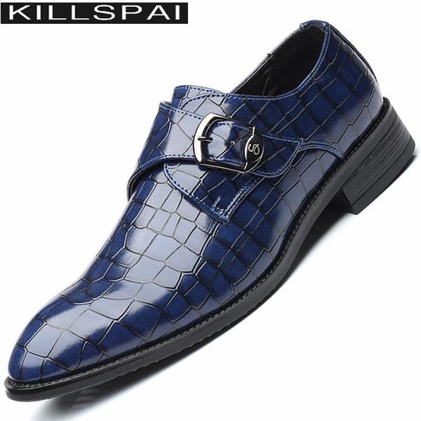 dress shoes killspai crocodile pattern leather men's wedding italian style men business fashion formal plus size, Black
dress shoes killspai crocodile pattern leather men's wedding italian style men business fashion formal plus size, Black