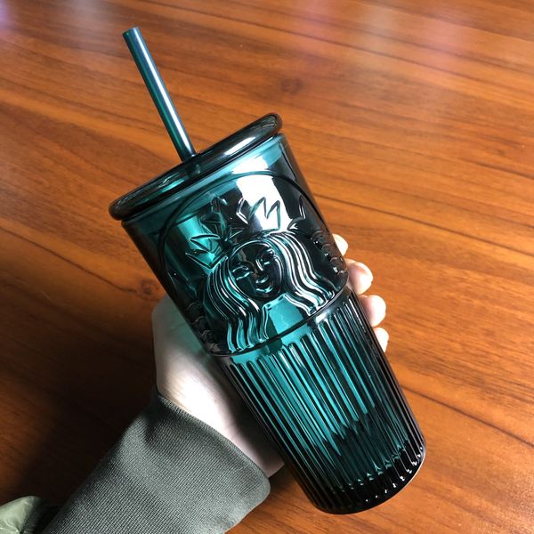 new starbucks dark green goddess glass straw cup 550ml mermaid logo glass coffee cup
new starbucks dark green goddess glass straw cup 550ml mermaid logo glass coffee cup