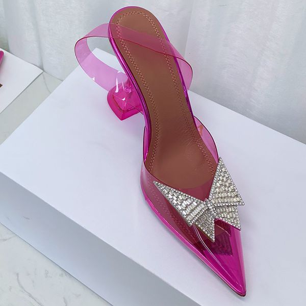 2022 luxury designer high heels sandals slippers goblet heel upper crystal decorated sunflower bow transparent shoes jelly color with box, Black
2022 luxury designer high heels sandals slippers goblet heel upper crystal decorated sunflower bow transparent shoes jelly color with box, Black