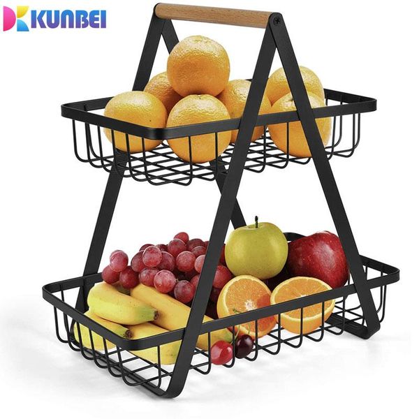 kitchen storage & organization kunbei 2-tier fruit basket metal bowl bread baskets organizer rack spice vegatable stand
kitchen storage & organization kunbei 2-tier fruit basket metal bowl bread baskets organizer rack spice vegatable stand