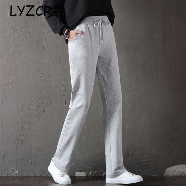 lyzcr straight harem pants women casual loose plus size summer cotton for sports 's female sweatpants 211007, Black;white
lyzcr straight harem pants women casual loose plus size summer cotton for sports 's female sweatpants 211007, Black;white