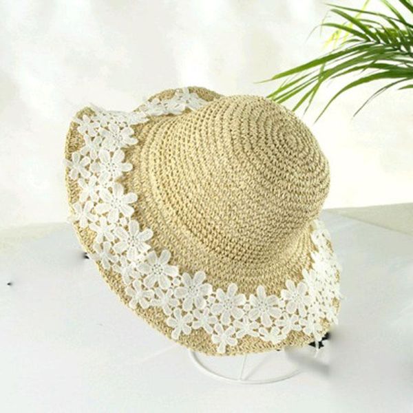 wide brim hats lady's summer beach straw for women with lace flowers female seaside travel hat sun uv protection foldable, Blue;gray
wide brim hats lady's summer beach straw for women with lace flowers female seaside travel hat sun uv protection foldable, Blue;gray