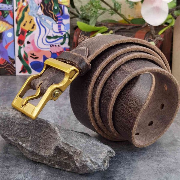 belts solid brass buckle retro style men's thick leather ceinture for long waist vintage mbt0133 eu1b, Black;brown
belts solid brass buckle retro style men's thick leather ceinture for long waist vintage mbt0133 eu1b, Black;brown