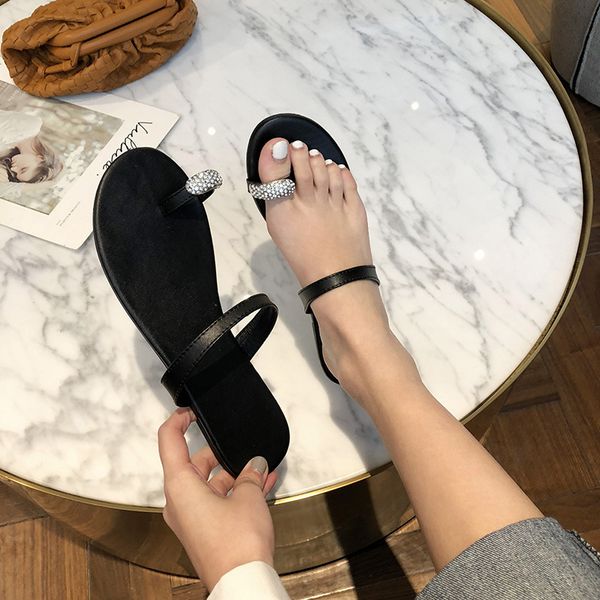 sandal 2021 strass beach bottom toe women's slippers, Black
sandal 2021 strass beach bottom toe women's slippers, Black