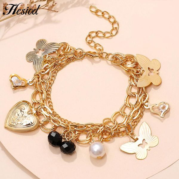 charm bracelets hesiod adjustable bracelet multilayer imitation pearl exaggerated ladies hollow butterfly love cute, Golden;silver
charm bracelets hesiod adjustable bracelet multilayer imitation pearl exaggerated ladies hollow butterfly love cute, Golden;silver