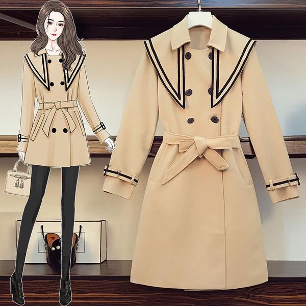 plus size women's spring and autumn korean version of the fat mm navy wind thinner girlfriends windbreaker jacket y090 trench coats, Tan;black
plus size women's spring and autumn korean version of the fat mm navy wind thinner girlfriends windbreaker jacket y090 trench coats, Tan;black