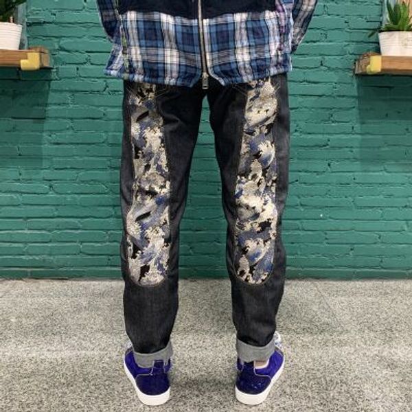 european and american designers summer thin star same jeans men's slim small straight patch hole beggar pants retro qxtf, Blue
european and american designers summer thin star same jeans men's slim small straight patch hole beggar pants retro qxtf, Blue
