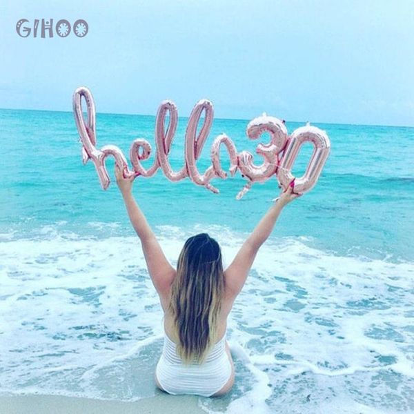 party decoration rose gold baby shower link letter hello 30 foil balloon 21st / 30th 40th happy birthday decor globs
party decoration rose gold baby shower link letter hello 30 foil balloon 21st / 30th 40th happy birthday decor globs