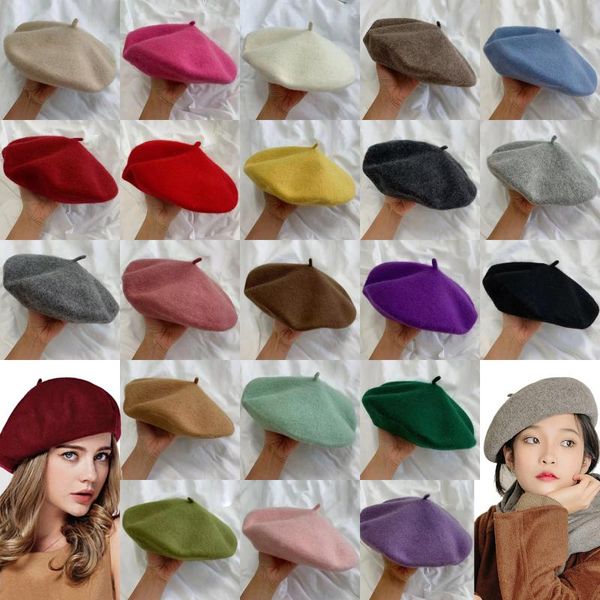 berets french beret hats for women street plain caps wool warm femme girl's beanie solid hat cap four seasons winter spring, Blue;gray
berets french beret hats for women street plain caps wool warm femme girl's beanie solid hat cap four seasons winter spring, Blue;gray
