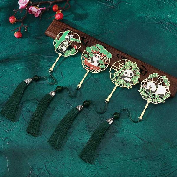 1pc cute panda tassel pendant bookmark creative exquisite metal pattern book mark page folder office school supplies stationery
1pc cute panda tassel pendant bookmark creative exquisite metal pattern book mark page folder office school supplies stationery
