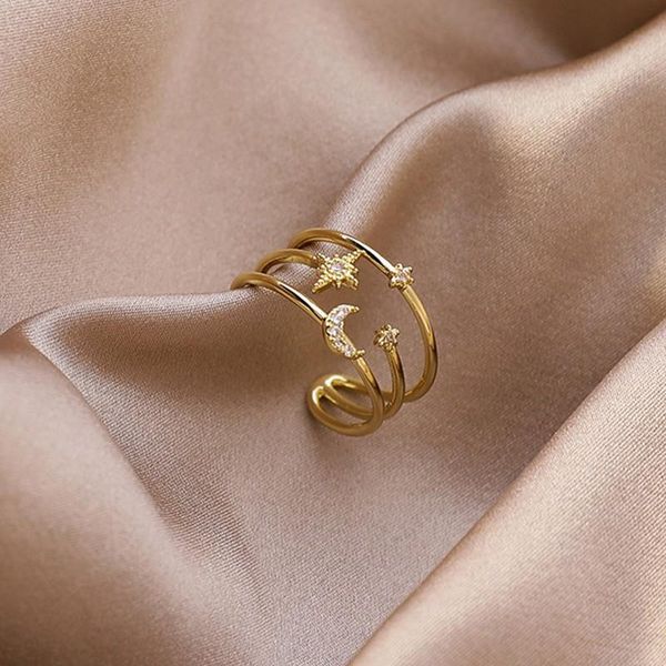 cluster rings 2021 senior fresh crystal moon and star modelling women opening fashion contracted multilayer adjustable jewelry, Golden;silver
cluster rings 2021 senior fresh crystal moon and star modelling women opening fashion contracted multilayer adjustable jewelry, Golden;silver