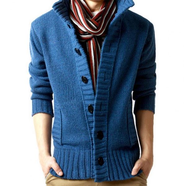 men's sweaters long sleeve men cardigan korean side pockets buttons closure solid color sweater coat knitwear fashion for 2021, White;black
men's sweaters long sleeve men cardigan korean side pockets buttons closure solid color sweater coat knitwear fashion for 2021, White;black