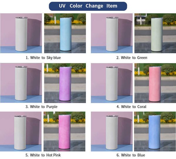20oz stainless steel vacuum insulated water uv color changing cup sublimation skinny tumbler white blank straight tumblers with lid straw
20oz stainless steel vacuum insulated water uv color changing cup sublimation skinny tumbler white blank straight tumblers with lid straw